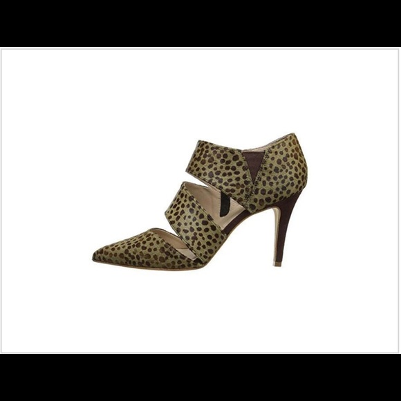 Trina Turk Shoes - Trina Turk Calf Fur Leopard Heels